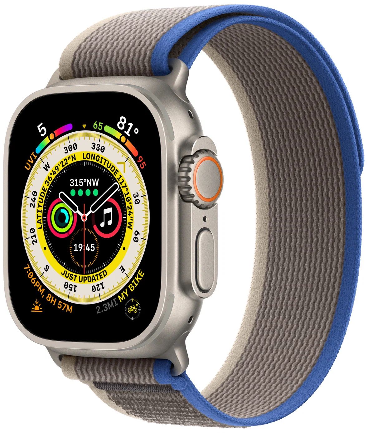 Смарт-часы Apple Watch Ultra 49 мм Titanium Case, титановый/сине-серый Trail Loop S/M
Смарт-часы Apple Watch Ultra 49 мм Titanium Case, титановый/сине-серый Trail Loop S/M