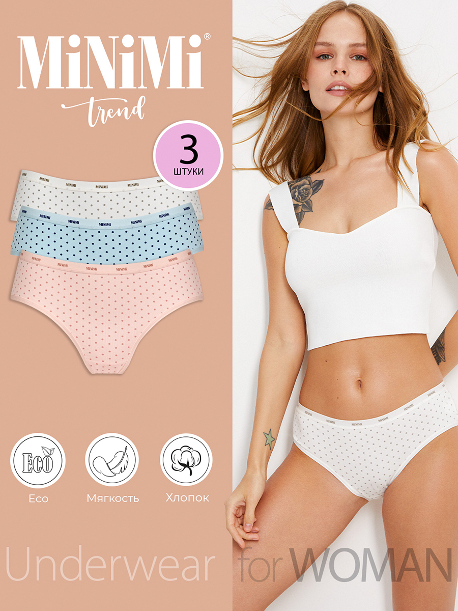 Комплект трусов женских Minimi MT_Pois_221 Slip (спайка 3 шт.) разноцветных M, Белый;голубой;розовый, MT_Pois_221 Slip (спайка 3 шт.)
Комплект трусов женских Minimi MT_Pois_221 Slip (спайка 3 шт.) разноцветных M, Белый;голубой;розовый, MT_Pois_221 Slip (спайка 3 шт.)