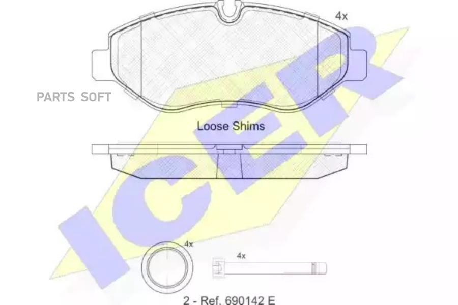 Колодки торм.пер. MERCEDES Sprinter 3,5-t/3-t/CDI 06/06->/Viano 2,2-3,7/CDI 09/03->/V ICER
Колодки торм.пер. MERCEDES Sprinter 3,5-t/3-t/CDI 06/06->/Viano 2,2-3,7/CDI 09/03->/V ICER