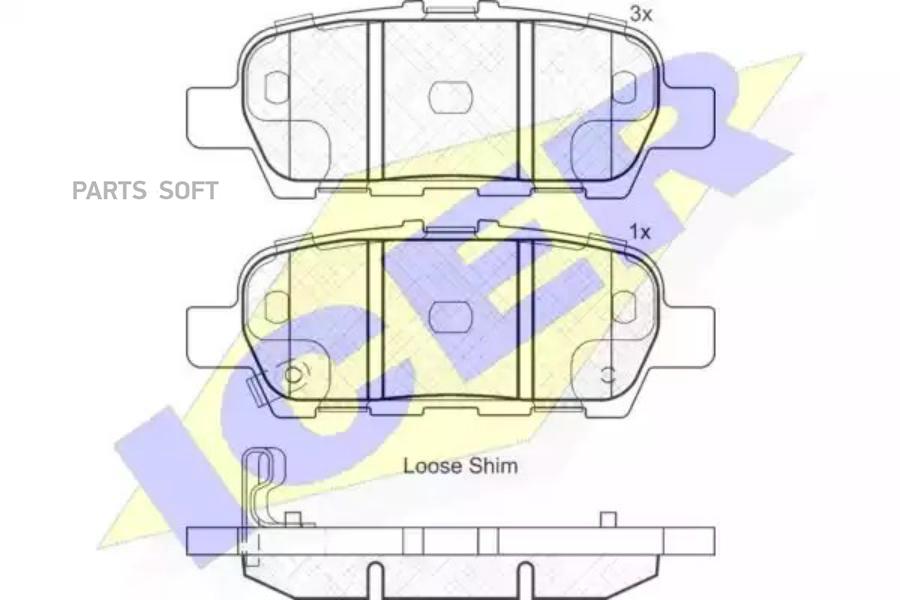 Колодки торм.зад. INFINITY FX35/37/45, NISSAN Cube/Juke/Murano/Qashqai/Teana/X-Trail ICER
Колодки торм.зад. INFINITY FX35/37/45, NISSAN Cube/Juke/Murano/Qashqai/Teana/X-Trail ICER