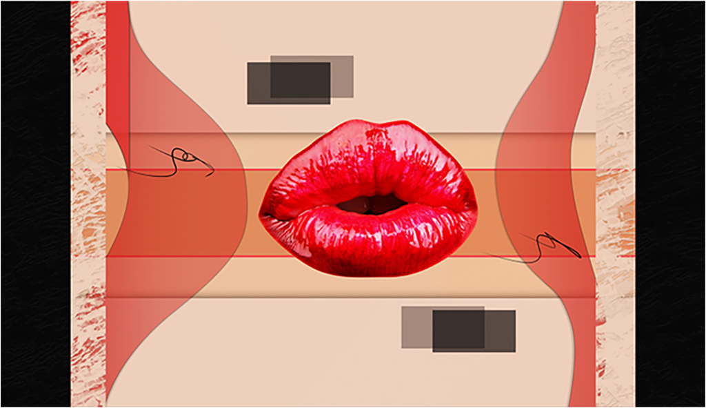 Картина на холсте с подрамником ХитАрт Губы 40x23 см, 4981 
Картина на холсте с подрамником ХитАрт Губы 40x23 см, 4981