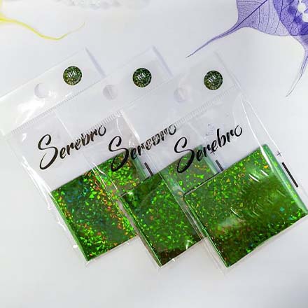 Фольга для дизайна ногтей №64, Serebro, зеленые голографические ромбы
Фольга для дизайна ногтей №64, Serebro, зеленые голографические ромбы