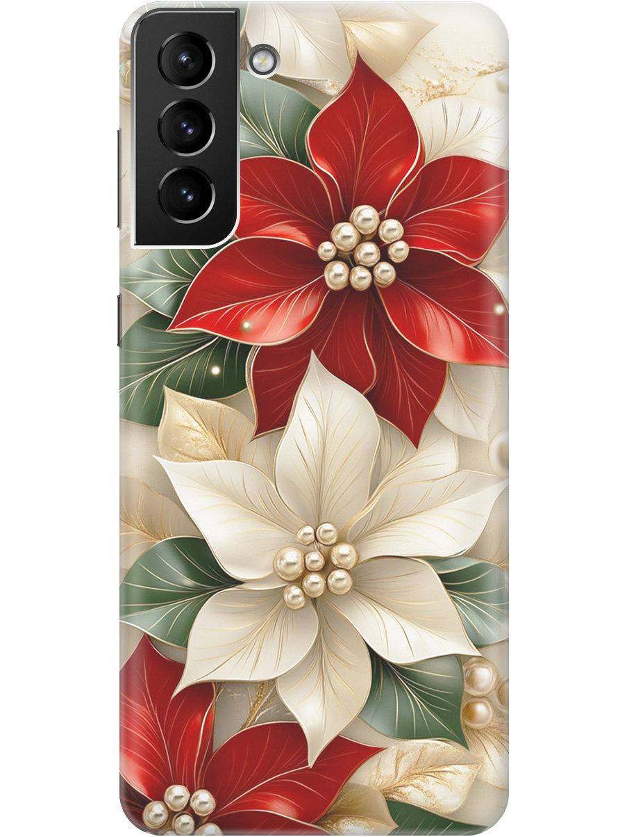 Силиконовый чехол на Samsung Galaxy S21+ с принтом "Цветы и бусы", Прозрачный;бежевый;красный, 724127521
Силиконовый чехол на Samsung Galaxy S21+ с принтом "Цветы и бусы", Прозрачный;бежевый;красный, 724127521