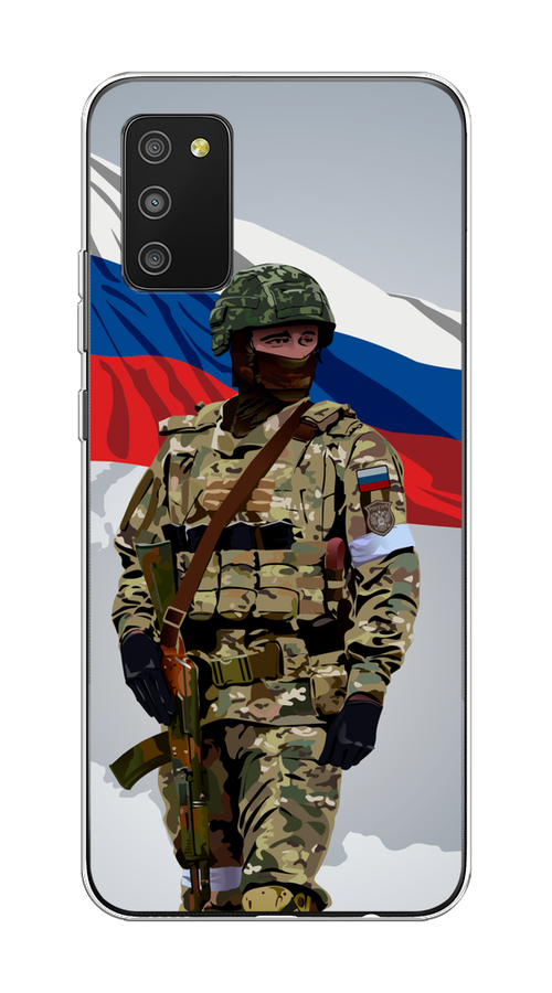 Чехол Awog на Samsung Galaxy A02s "Солдат с флагом", Белый;синий;красный;зеленый, 2102350-1
Чехол Awog на Samsung Galaxy A02s "Солдат с флагом", Белый;синий;красный;зеленый, 2102350-1