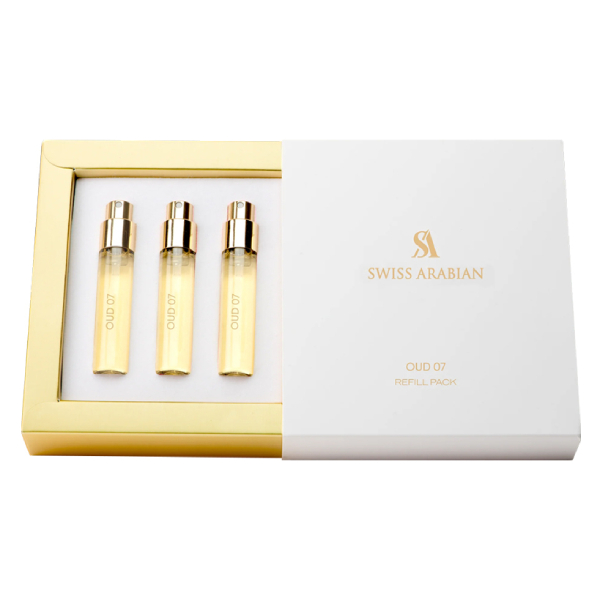 Набор мужской Swiss Arabian Oud 07 парфюмированная вода сменный флакон 3 шт по 10мл, Oud 07
Набор мужской Swiss Arabian Oud 07 парфюмированная вода сменный флакон 3 шт по 10мл, Oud 07