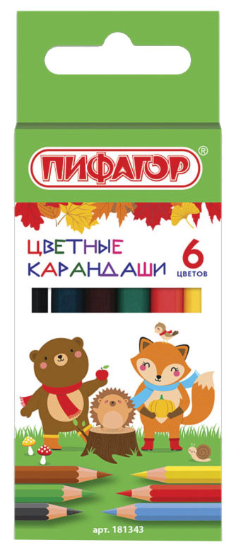 Карандаши цветные ПИФАГОР МАЛЫШИ-КАРАНДАШИ, 6 цветов, укороченные заточенные, 181343, Разноцветные
Карандаши цветные ПИФАГОР МАЛЫШИ-КАРАНДАШИ, 6 цветов, укороченные заточенные, 181343, Разноцветные