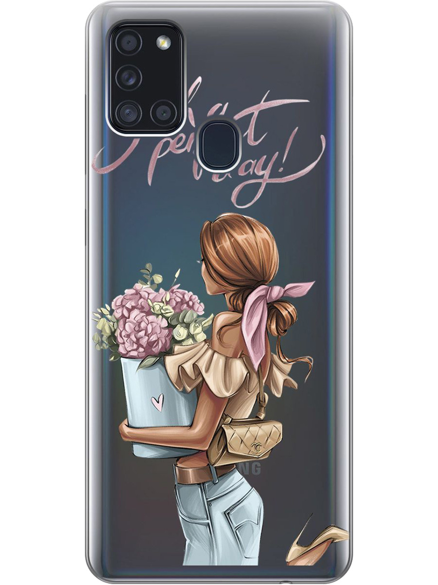Силиконовый чехол на Samsung Galaxy A21s с принтом "Какой прекрасный день" прозрачный, Прозрачный;голубой;розовый, 723009375
Силиконовый чехол на Samsung Galaxy A21s с принтом "Какой прекрасный день" прозрачный, Прозрачный;голубой;розовый, 723009375