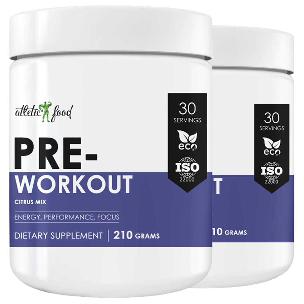 Предтреник Atletic Food Hard Work Pre-Workout - 420 грамм, цитрус, Hard Work Pre-Workout
Предтреник Atletic Food Hard Work Pre-Workout - 420 грамм, цитрус, Hard Work Pre-Workout