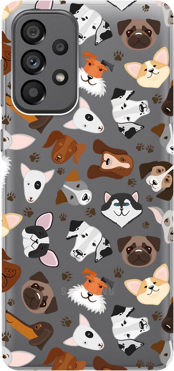 Чехол на Samsung Galaxy A73 5G с принтом "Dogs Pattern" прозрачный, Прозрачный;коричневый, 10571
Чехол на Samsung Galaxy A73 5G с принтом "Dogs Pattern" прозрачный, Прозрачный;коричневый, 10571