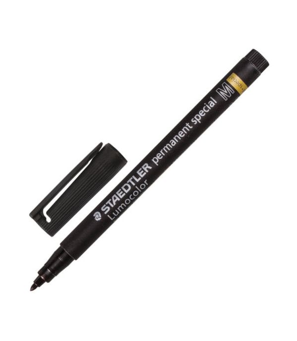 Маркер перманентный специальный для стекла STAEDTLER ЧЕРНЫЙ круглый наконечник 1мм 319 M-9
Маркер перманентный специальный для стекла STAEDTLER ЧЕРНЫЙ круглый наконечник 1мм 319 M-9