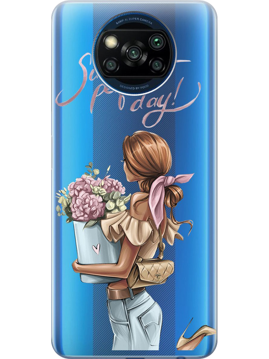 Силиконовый чехол на Poco X3/X3 Pro с принтом "Какой прекрасный день" прозрачный, Прозрачный;голубой;розовый, 723602775
Силиконовый чехол на Poco X3/X3 Pro с принтом "Какой прекрасный день" прозрачный, Прозрачный;голубой;розовый, 723602775
