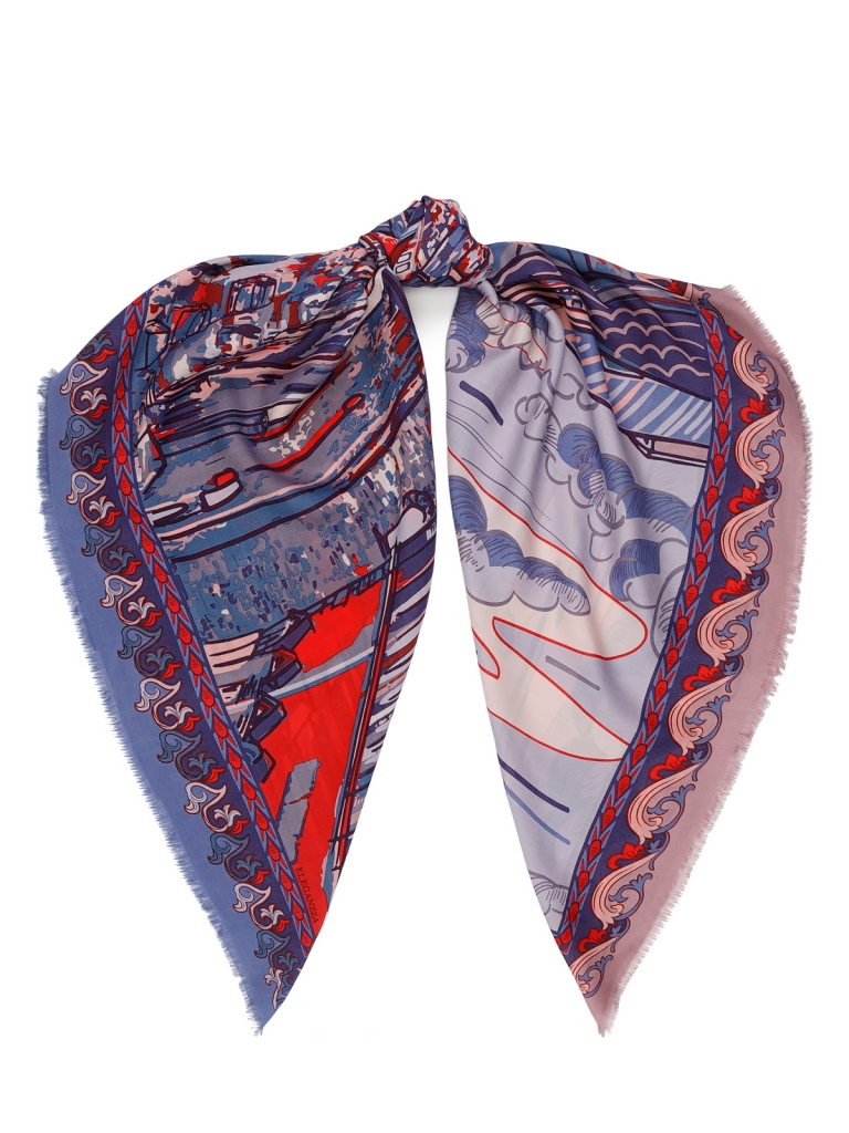 Платок женский Eleganzza 01-00041594 синий, 120x120 см, 01-00041594 
Платок женский Eleganzza 01-00041594 синий, 120x120 см, 01-00041594