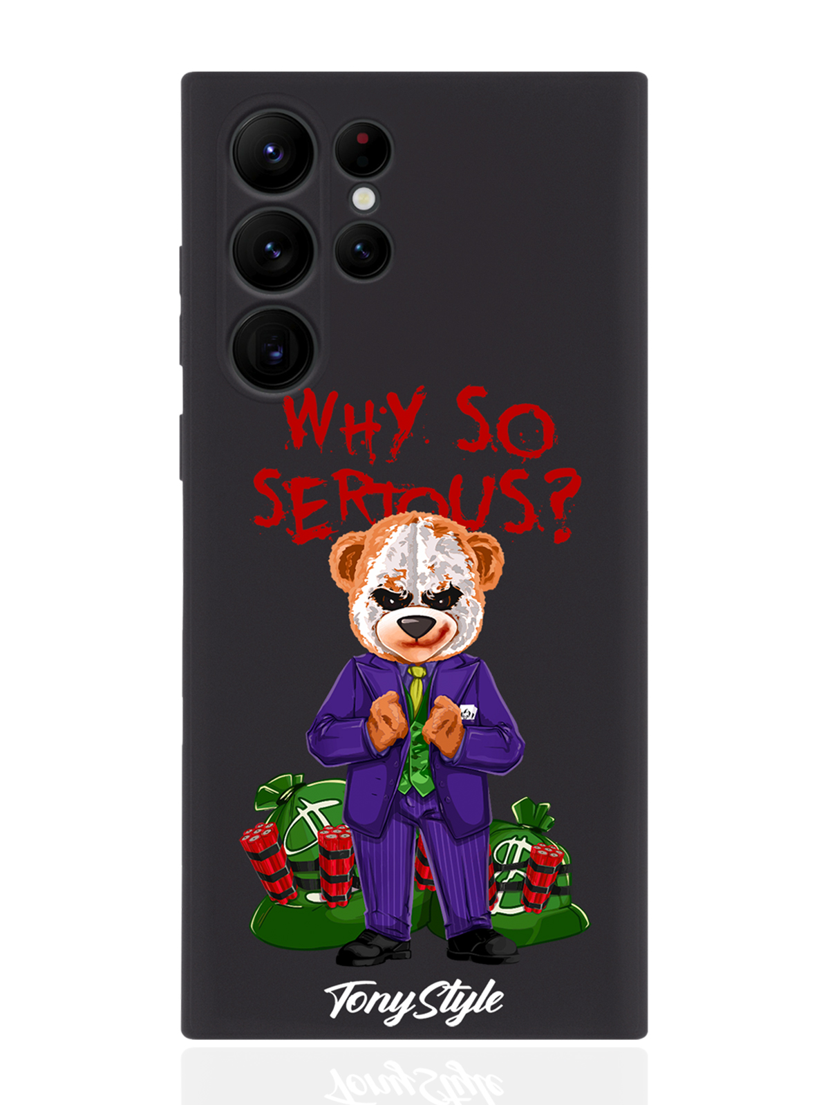 Чехол Tony Style для Samsung Galaxy S23 Ultra Tony Style Why so serious черный, Разноцветный
Чехол Tony Style для Samsung Galaxy S23 Ultra Tony Style Why so serious черный, Разноцветный
