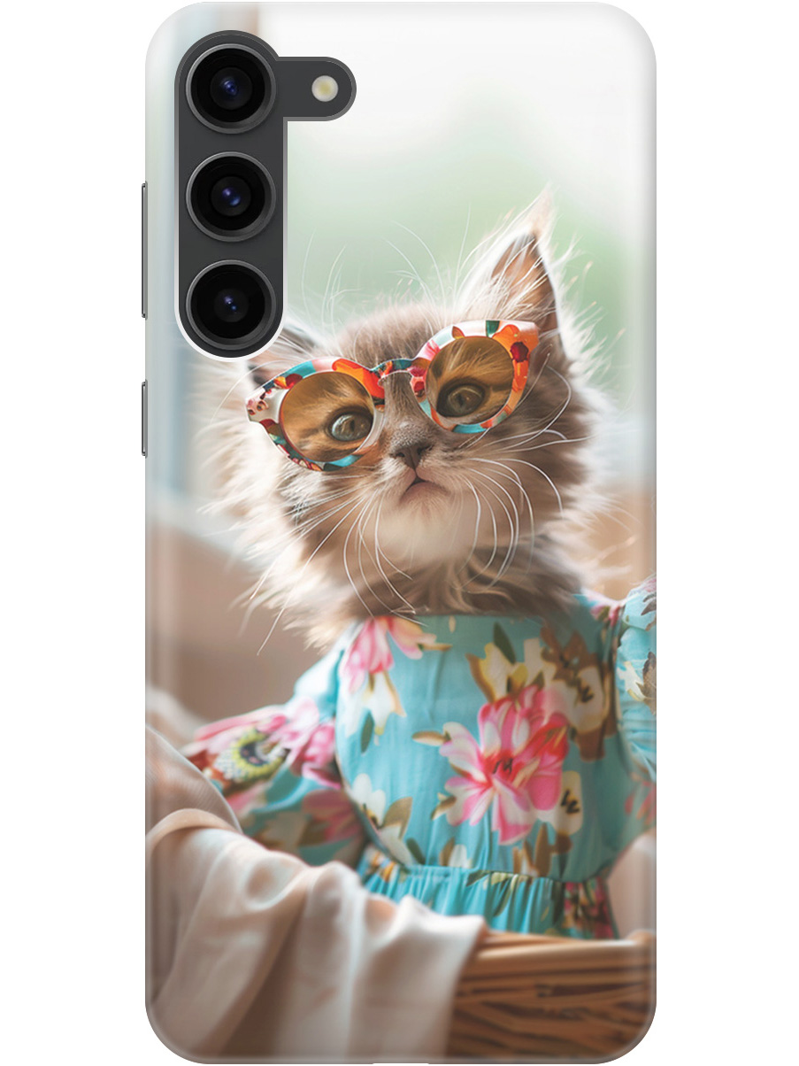 Силиконовый чехол на Samsung Galaxy S23+ с рисунком "Кошечка в голубом платье", Белый;голубой;серый, 20000659
Силиконовый чехол на Samsung Galaxy S23+ с рисунком "Кошечка в голубом платье", Белый;голубой;серый, 20000659