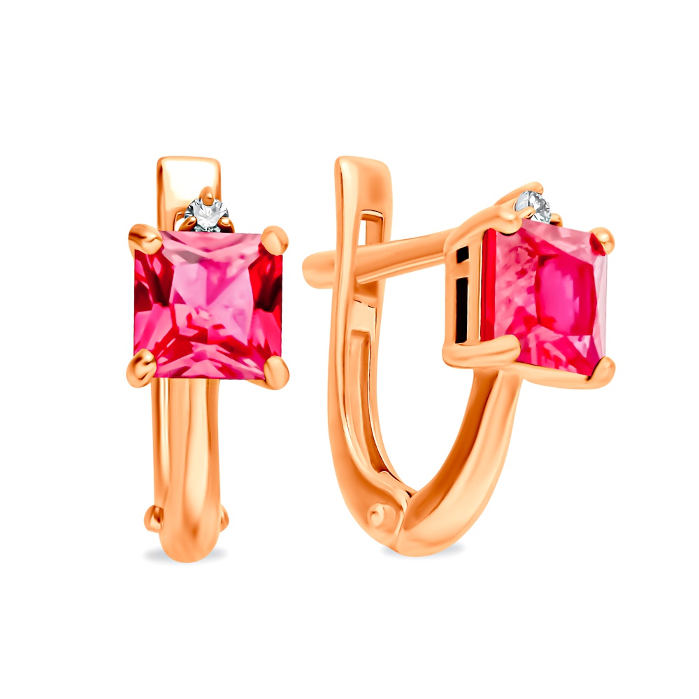 Серьги из красного золота 585Gold 102007552, рубин искусственный/бриллиант, 102007552
Серьги из красного золота 585Gold 102007552, рубин искусственный/бриллиант, 102007552
