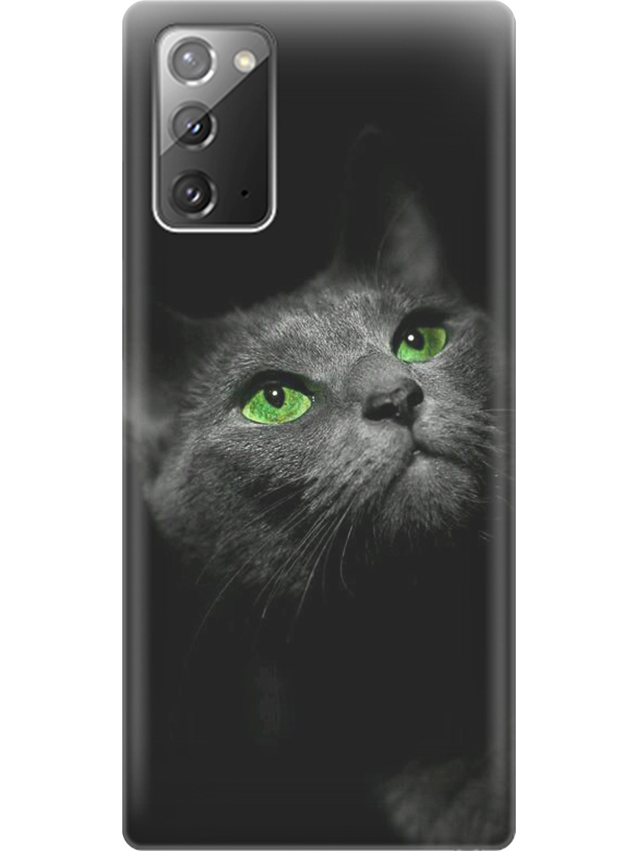 Силиконовый чехол на Samsung Galaxy Note 20 с принтом "Зеленоглазая кошка", Прозрачный;зеленый;серый;черный, 723276311
Силиконовый чехол на Samsung Galaxy Note 20 с принтом "Зеленоглазая кошка", Прозрачный;зеленый;серый;черный, 723276311