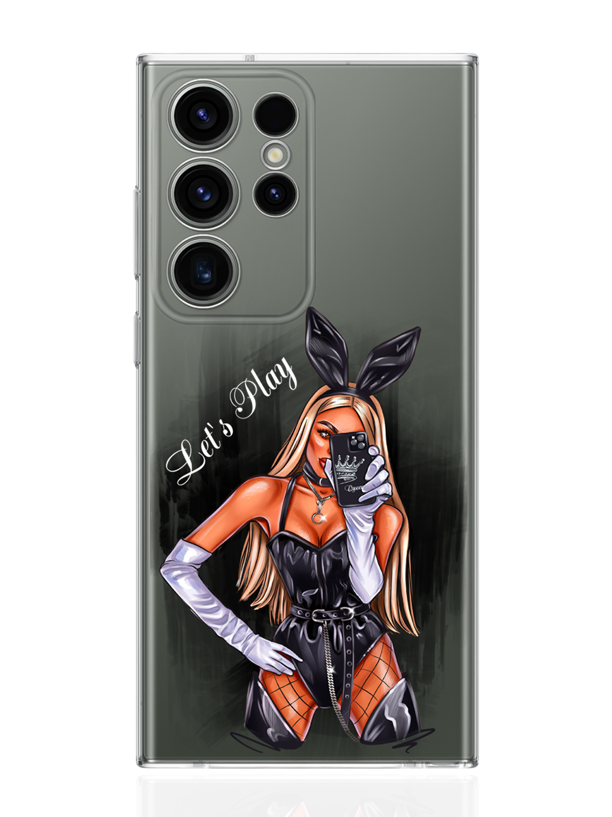 Чехол MustHaveCase для Samsung Galaxy S23 Ultra Игривая зайка Let's Play прозрачный, Прозрачный;розовый;черный
Чехол MustHaveCase для Samsung Galaxy S23 Ultra Игривая зайка Let's Play прозрачный, Прозрачный;розовый;черный