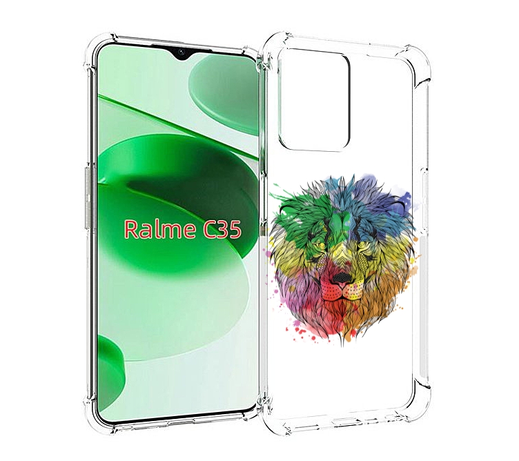 Чехол MyPads разноцветный гордый лев для Realme C35 / Narzo 50A Prime, Прозрачный, Tocco
Чехол MyPads разноцветный гордый лев для Realme C35 / Narzo 50A Prime, Прозрачный, Tocco