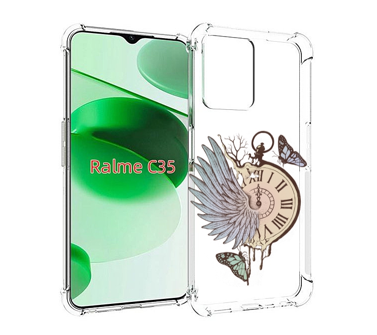 Чехол MyPads страинные часы с крылом для Realme C35 / Narzo 50A Prime, Прозрачный, Tocco
Чехол MyPads страинные часы с крылом для Realme C35 / Narzo 50A Prime, Прозрачный, Tocco