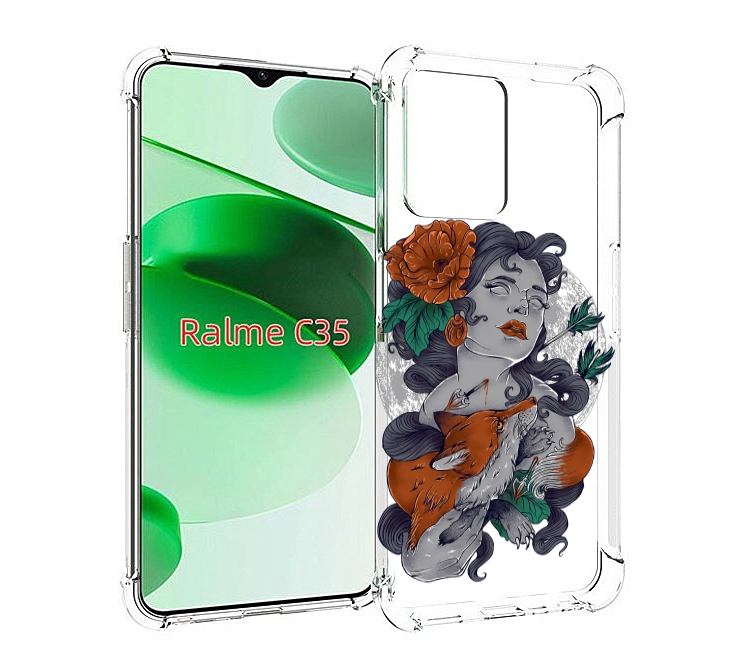 Чехол MyPads темная девушка с лисой для Realme C35 / Narzo 50A Prime, Прозрачный, Tocco
Чехол MyPads темная девушка с лисой для Realme C35 / Narzo 50A Prime, Прозрачный, Tocco