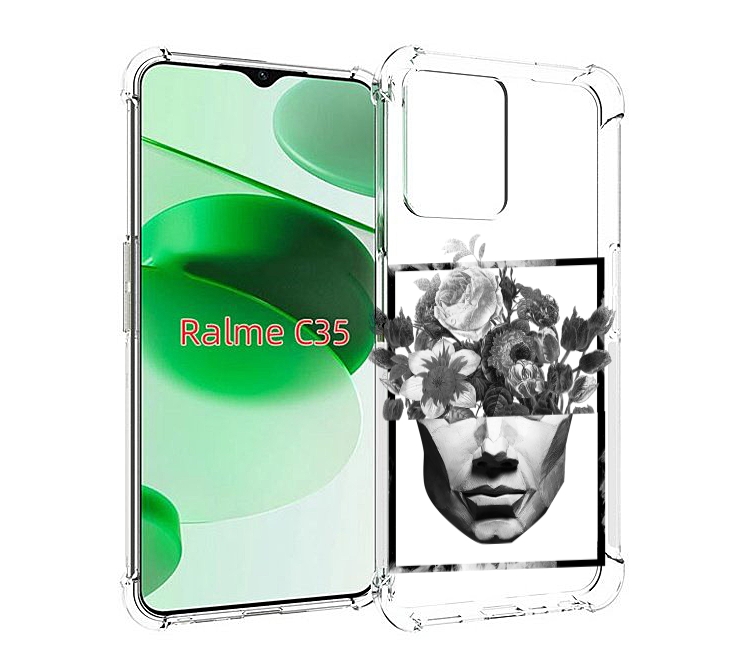 Чехол MyPads черно белая ваза в абстракции для Realme C35 / Narzo 50A Prime, Прозрачный, Tocco
Чехол MyPads черно белая ваза в абстракции для Realme C35 / Narzo 50A Prime, Прозрачный, Tocco