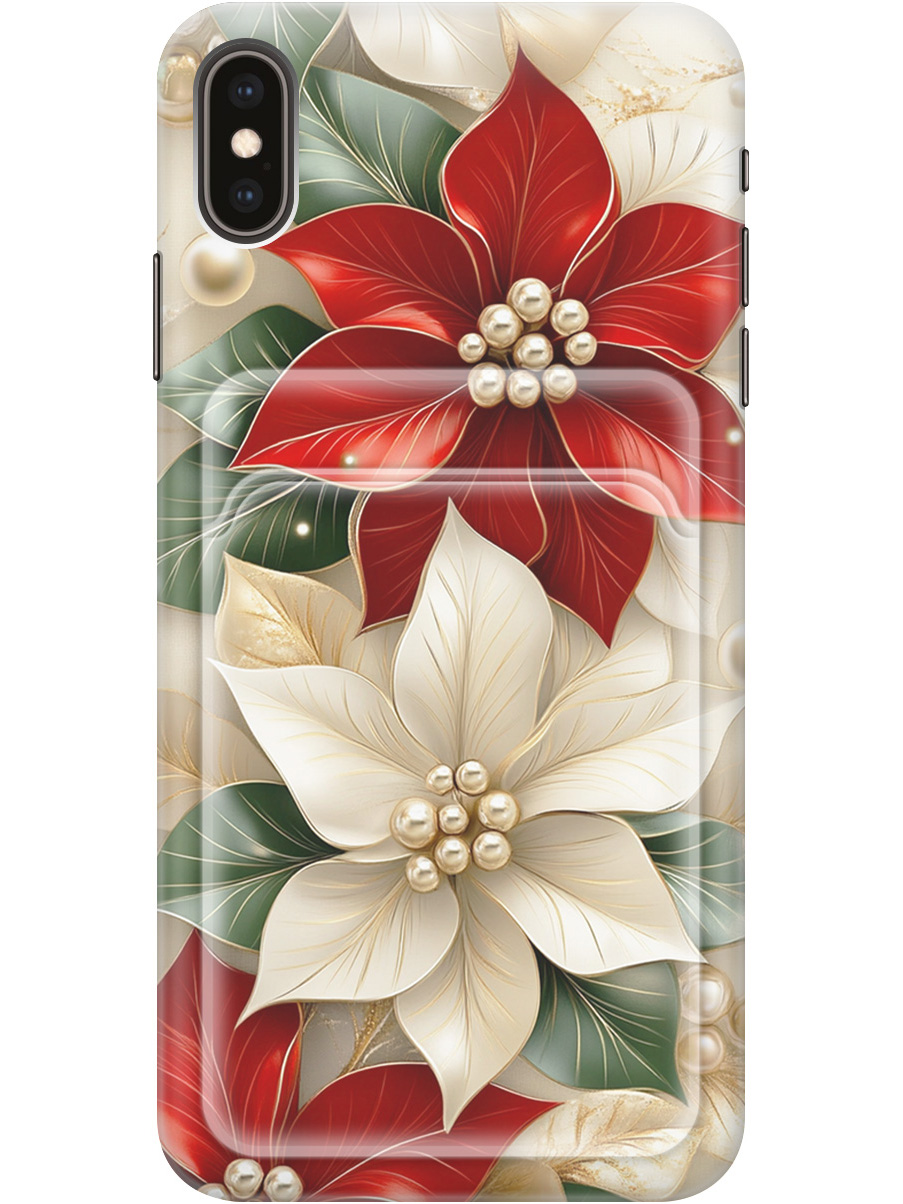 Силиконовый чехол на Apple iPhone XS Max с принтом "Цветы и бусы" с карманом для карты, Бежевый;красный;прозрачный, 719086221
Силиконовый чехол на Apple iPhone XS Max с принтом "Цветы и бусы" с карманом для карты, Бежевый;красный;прозрачный, 719086221