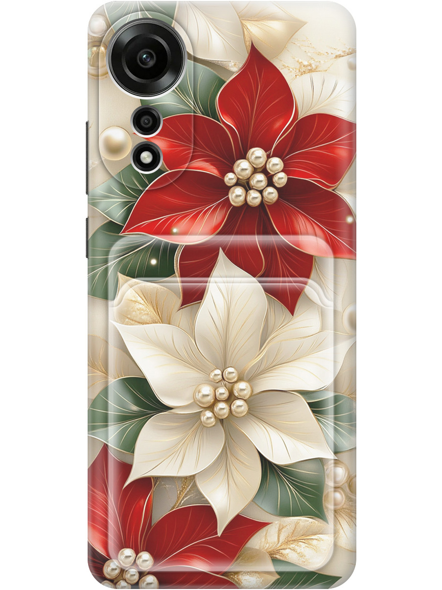 Силиконовый чехол на Oppo A78 4G с принтом "Цветы и бусы" с карманом для карты, Бежевый;красный;прозрачный, 782630021
Силиконовый чехол на Oppo A78 4G с принтом "Цветы и бусы" с карманом для карты, Бежевый;красный;прозрачный, 782630021