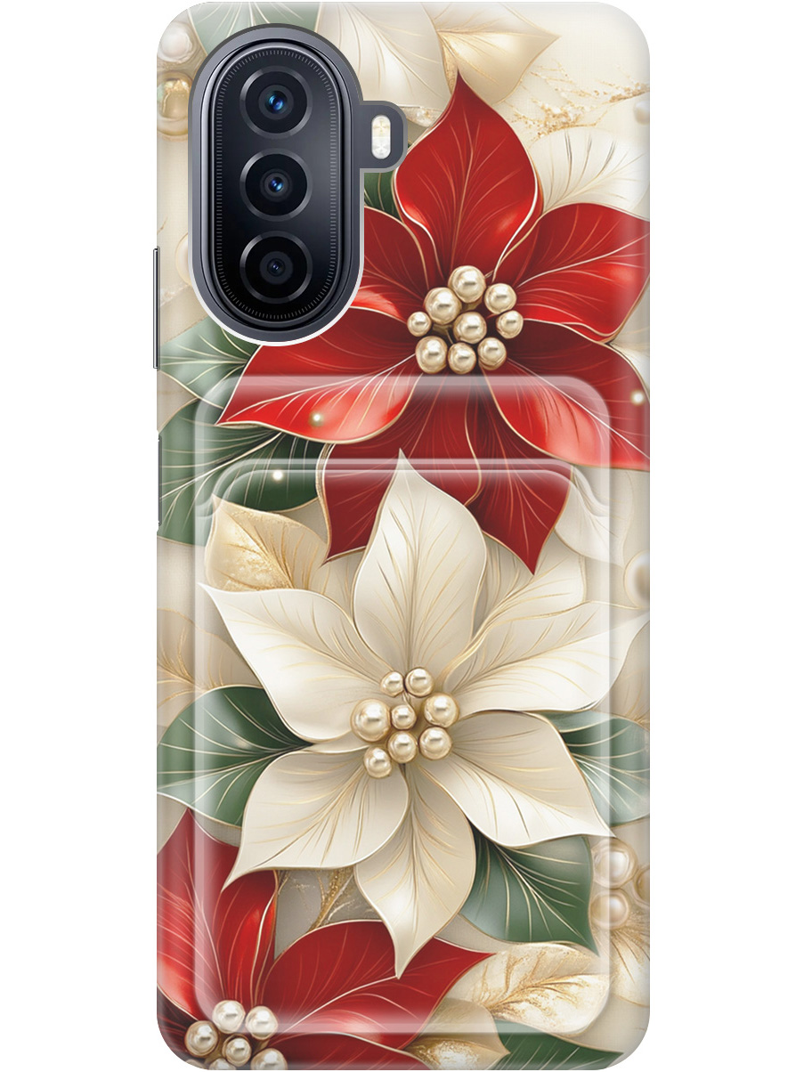 Силиконовый чехол на Huawei nova Y70 с принтом "Цветы и бусы" с карманом для карты, Бежевый;красный;прозрачный, 740133421
Силиконовый чехол на Huawei nova Y70 с принтом "Цветы и бусы" с карманом для карты, Бежевый;красный;прозрачный, 740133421