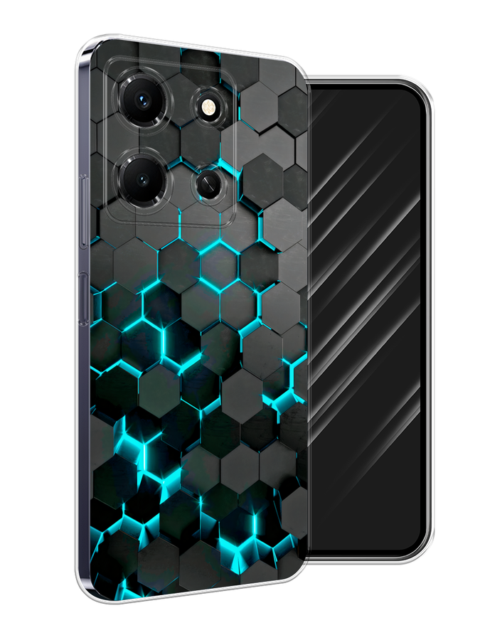 Чехол Awog на Infinix Note 30i "Соты бирюзовые", Черный;бирюзовый;синий, 3104350-1
Чехол Awog на Infinix Note 30i "Соты бирюзовые", Черный;бирюзовый;синий, 3104350-1