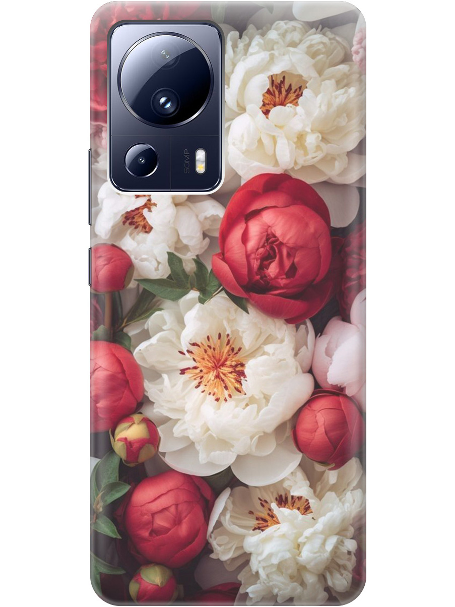 Силиконовый чехол на Xiaomi 13 Lite с рисунком "Красно-белые пионы", Белый;красный, 20000460
Силиконовый чехол на Xiaomi 13 Lite с рисунком "Красно-белые пионы", Белый;красный, 20000460