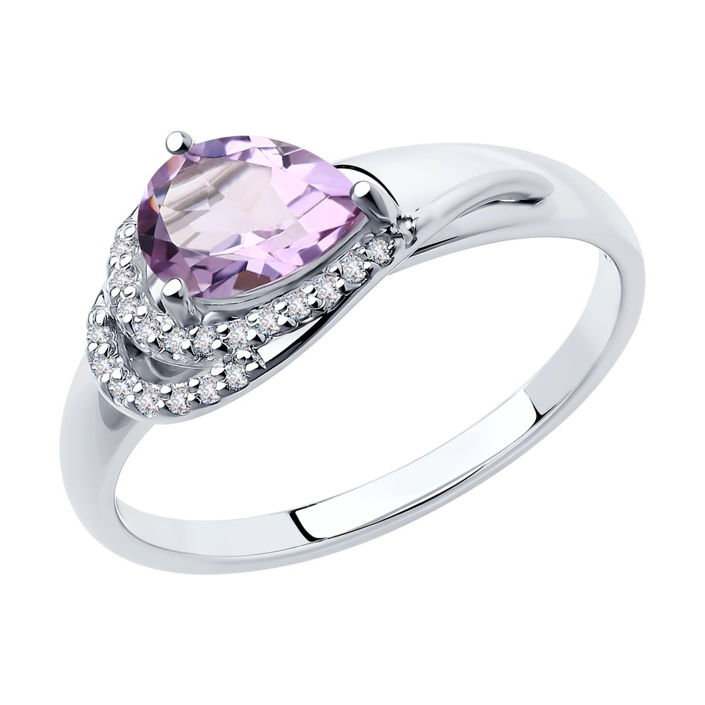 фото Кольцо женское diamant 94-310-00548-3 р.16