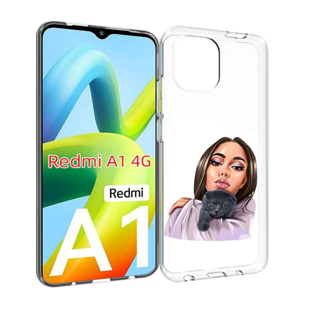 Чехол Mypads Нарисованная-Девушка-С-Котом Женский Для Xiaomi Redmi A1, Прозрачный, Tocco
Чехол Mypads Нарисованная-Девушка-С-Котом Женский Для Xiaomi Redmi A1, Прозрачный, Tocco