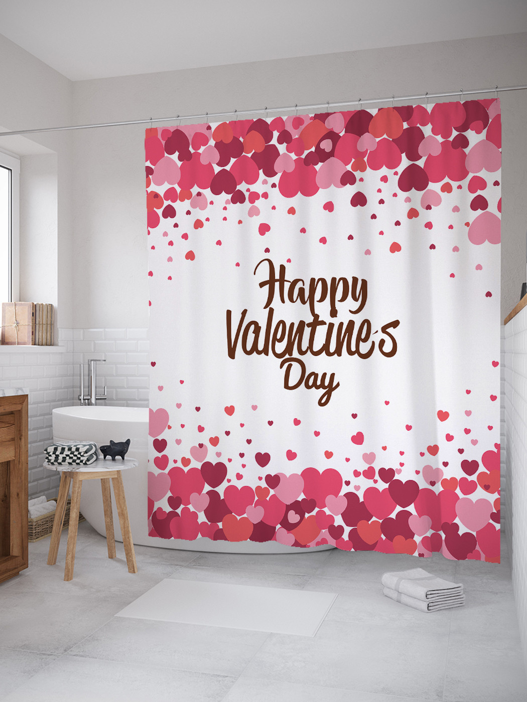 Штора для ванной занавеска в ванную JoyArty "День святого Валентина" 180х200 с крючками, Белый, День святого Валентина
Штора для ванной занавеска в ванную JoyArty "День святого Валентина" 180х200 с крючками, Белый, День святого Валентина