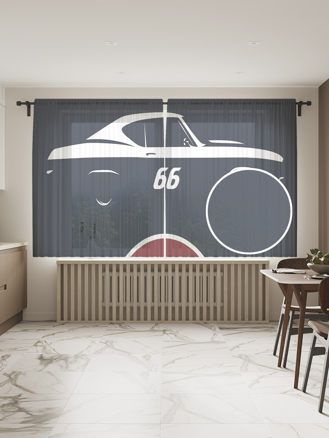 Фототюль JoyArty "Классик 66", 145x180 см (2 полотна со шторной лентой + 50 крючков), Классик 66
Фототюль JoyArty "Классик 66", 145x180 см (2 полотна со шторной лентой + 50 крючков), Классик 66