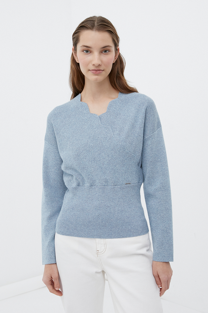 Джемпер женский Finn Flare голубой, FWB11151
Джемпер женский Finn Flare голубой, FWB11151