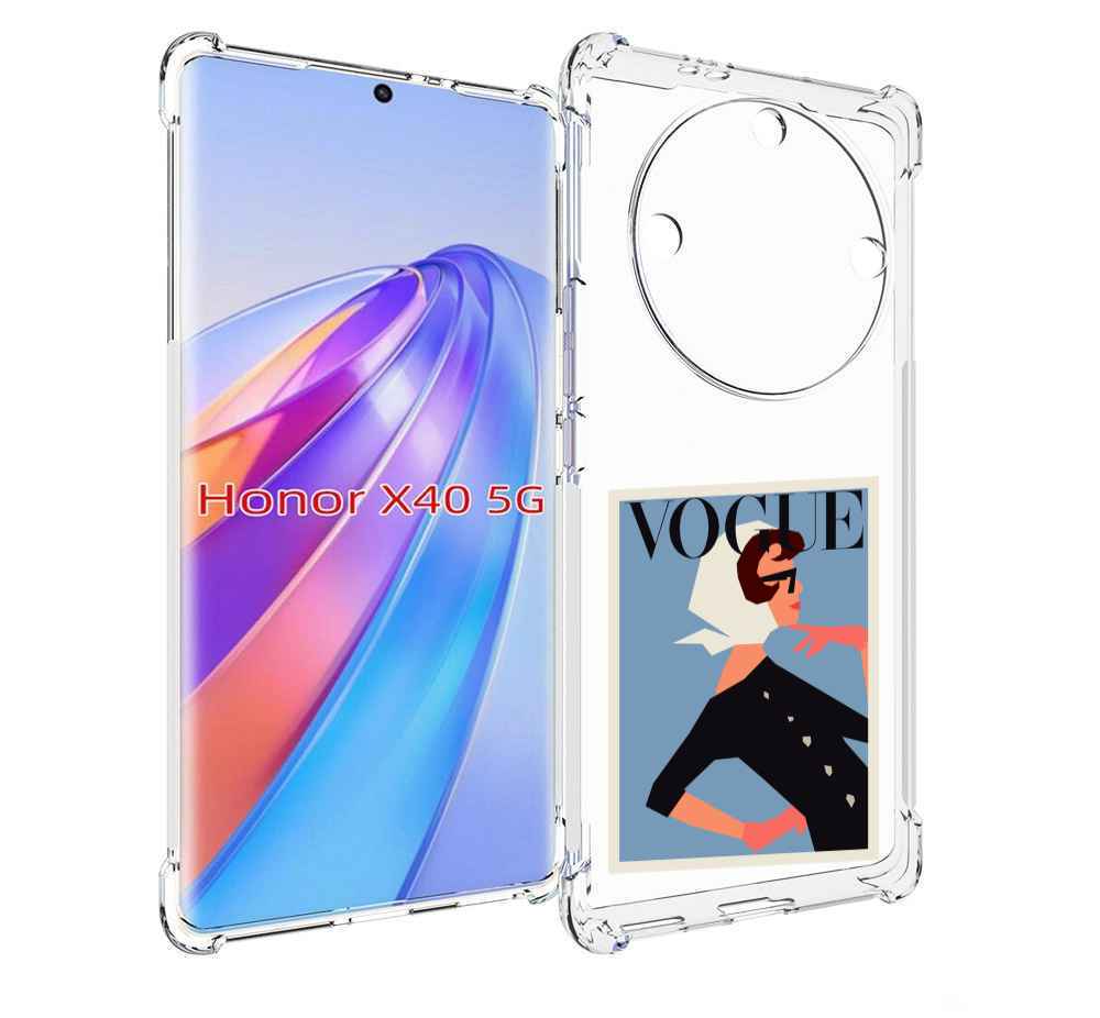 Чехол MyPads Вогуе картинка для Honor X40, Прозрачный, Tocco 
Чехол MyPads Вогуе картинка для Honor X40, Прозрачный, Tocco