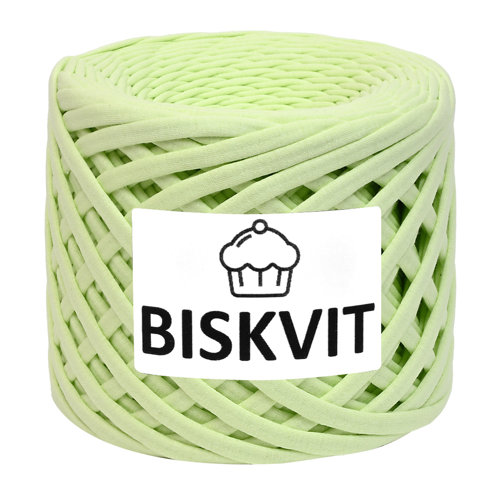 Трикотажная пряжа для вязания BISKVIT Мохито, 100% хлопок, 7-9мм, 100м, Зеленый, BISKVIT
Трикотажная пряжа для вязания BISKVIT Мохито, 100% хлопок, 7-9мм, 100м, Зеленый, BISKVIT