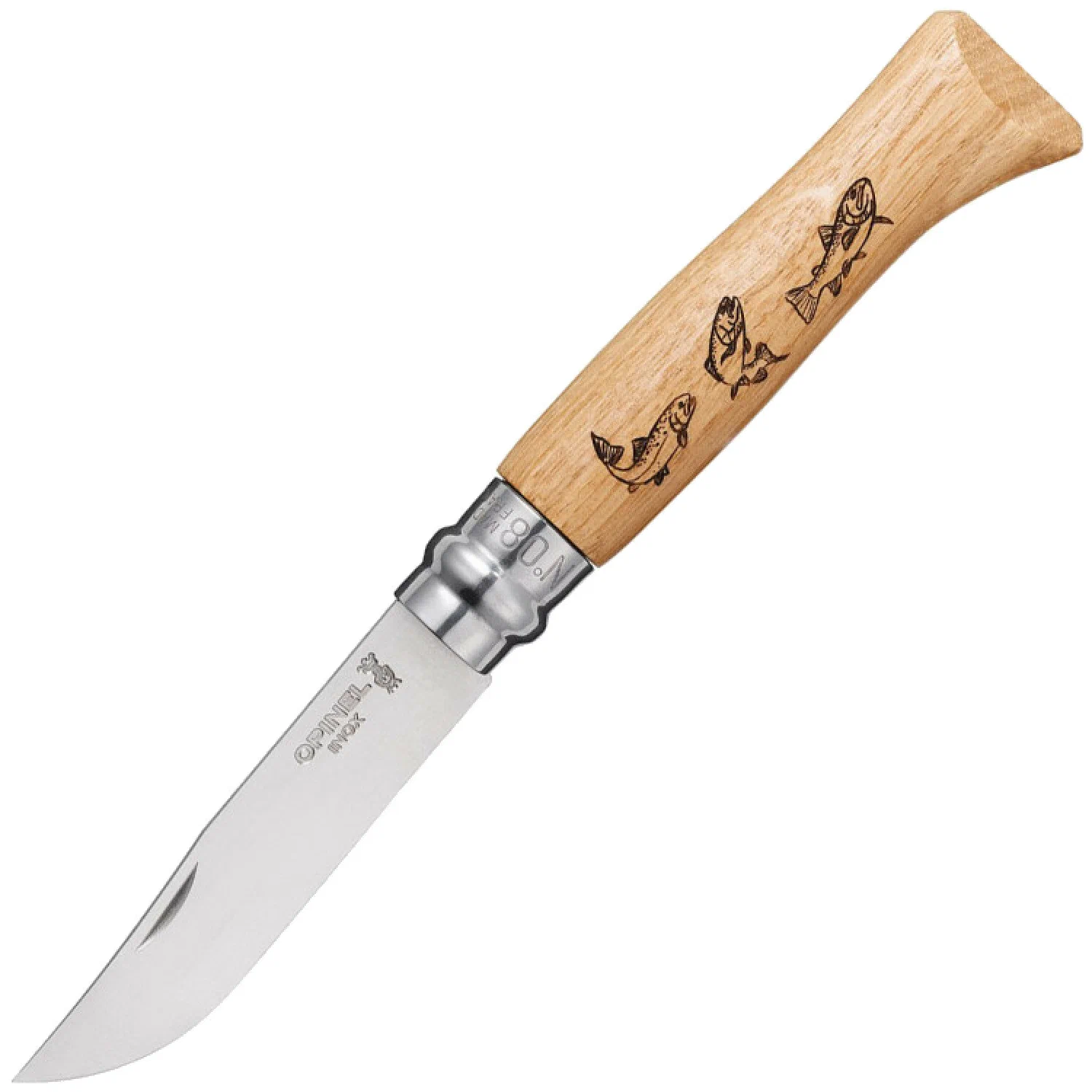 Нож Opinel серии Tradition Animalia №08, клинок 8,5см, нерж.сталь, рукоять-дуб, рис.-форел, 001625
Нож Opinel серии Tradition Animalia №08, клинок 8,5см, нерж.сталь, рукоять-дуб, рис.-форел, 001625