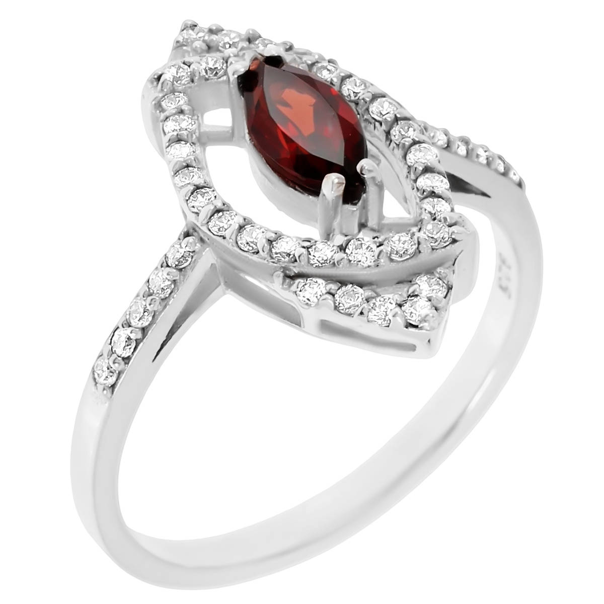 фото Кольцо из серебра с гранатом р. 17.5 balex jewellery 1405935554