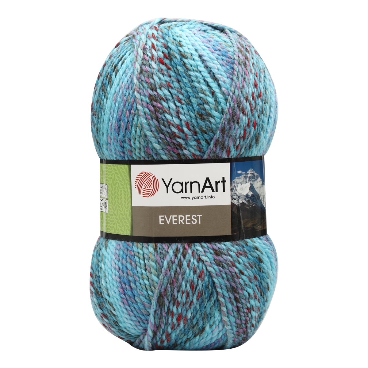 Пряжа для вязания YarnArt Everest, 200г, 320м (шерсть, акрил) (7048 меланж), 3 мотка, Бирюзовый, Everest
Пряжа для вязания YarnArt Everest, 200г, 320м (шерсть, акрил) (7048 меланж), 3 мотка, Бирюзовый, Everest