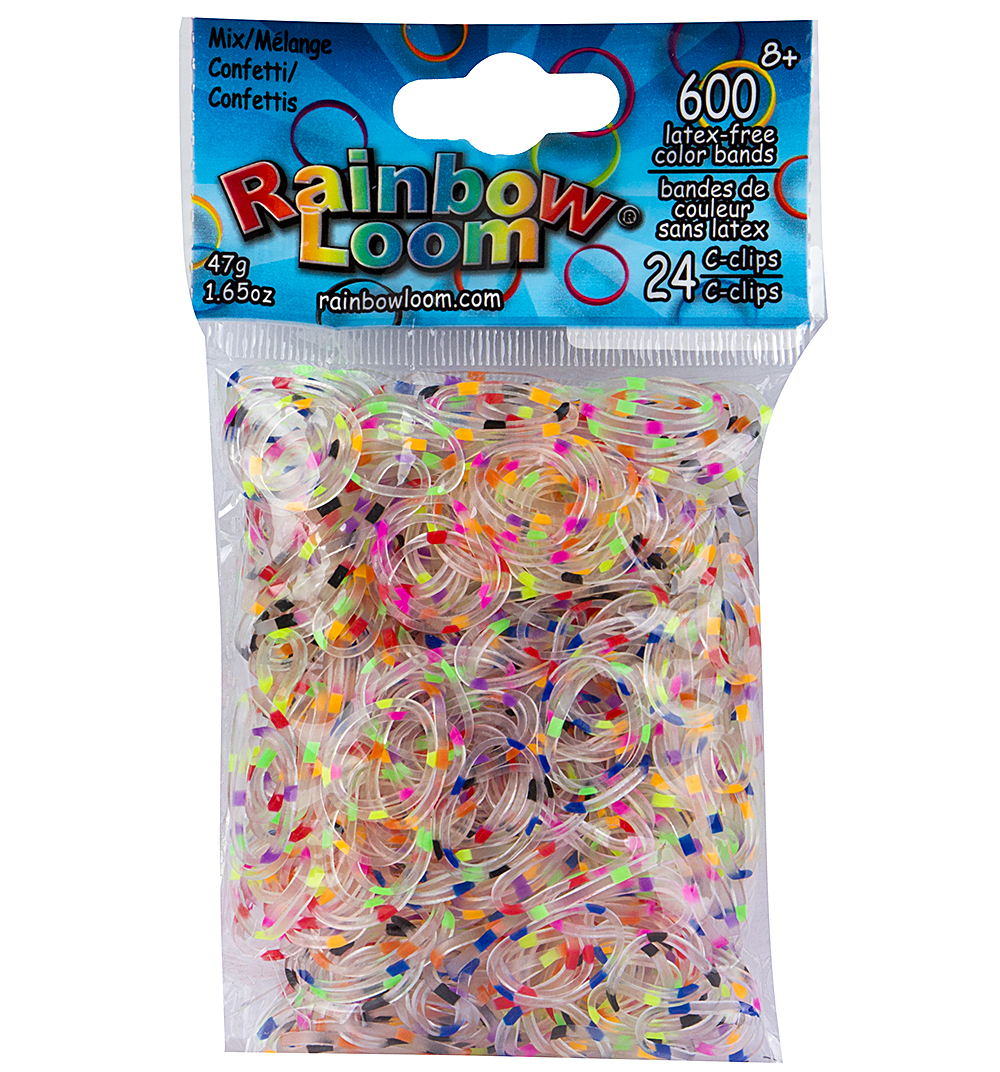 Резинки для плетения браслетов Rainbow Loom Confetti Mix микс конфетти 600 шт, 24 с-клипс
Резинки для плетения браслетов Rainbow Loom Confetti Mix микс конфетти 600 шт, 24 с-клипс