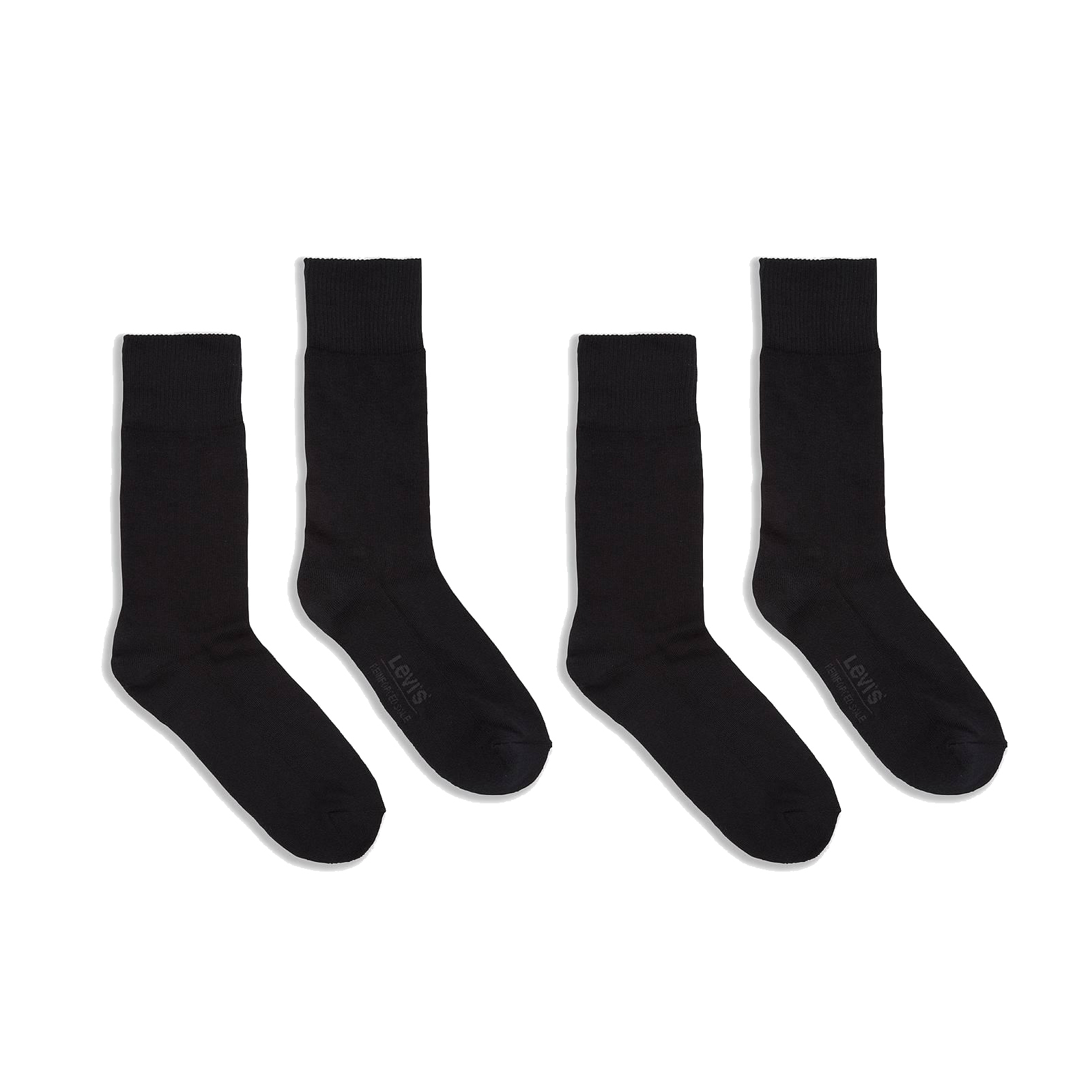 фото Носки унисекс levi's 168sf regular cut 2p socks черные 39-43