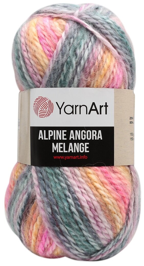Пряжа YarnArt Alpine Angora Melange 150г, 150м (шерсть, акрил) (431 меланж), 3 мотка, Alpine Angora Melange
Пряжа YarnArt Alpine Angora Melange 150г, 150м (шерсть, акрил) (431 меланж), 3 мотка, Alpine Angora Melange