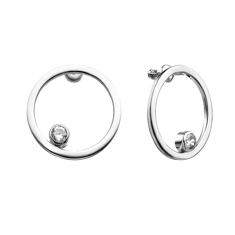 Серьги-пусеты из серебра с фианитом Яхонт Ювелирный 216245, 216245
Серьги-пусеты из серебра с фианитом Яхонт Ювелирный 216245, 216245