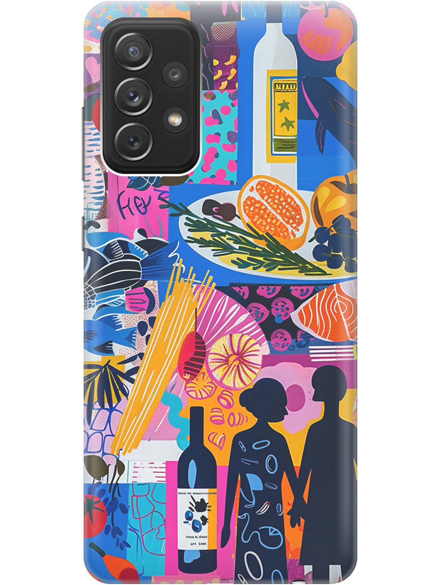 Силиконовый чехол на Samsung Galaxy A72 с принтом "Гастрономический коллаж", Синий;прозрачный;розовый, 724990251
Силиконовый чехол на Samsung Galaxy A72 с принтом "Гастрономический коллаж", Синий;прозрачный;розовый, 724990251