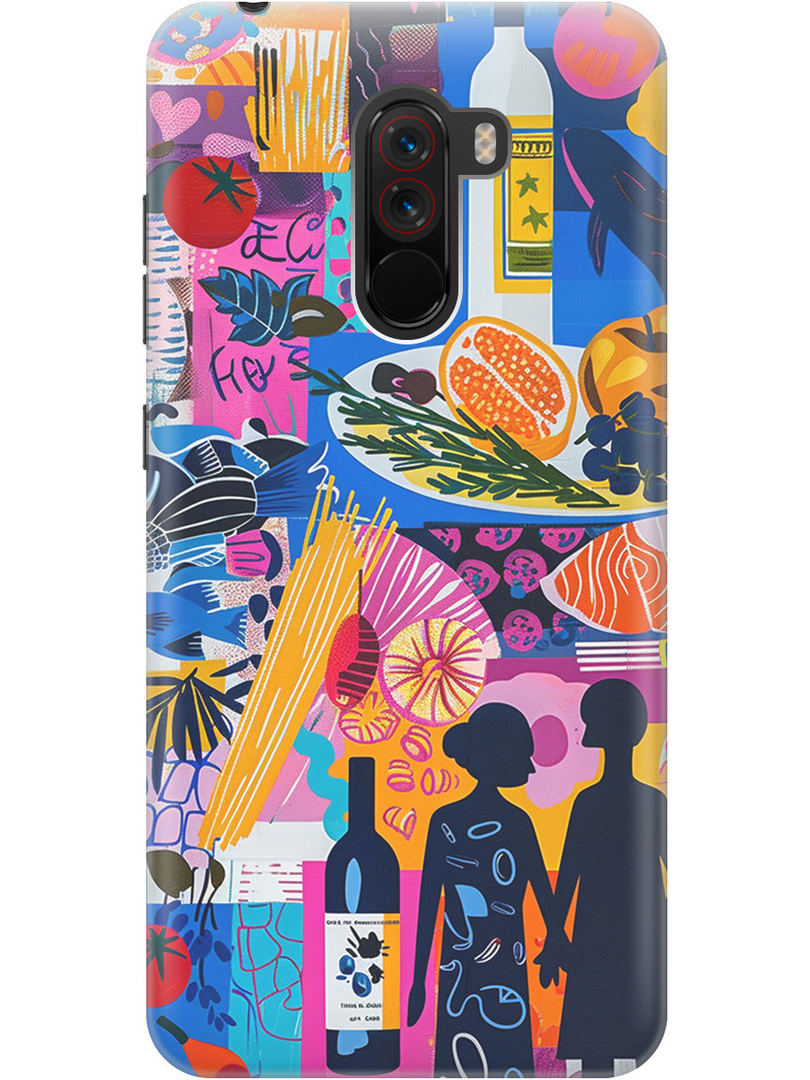 Силиконовый чехол на Xiaomi Pocophone F1 с принтом "Гастрономический коллаж", Синий;прозрачный;розовый, 719373351
Силиконовый чехол на Xiaomi Pocophone F1 с принтом "Гастрономический коллаж", Синий;прозрачный;розовый, 719373351