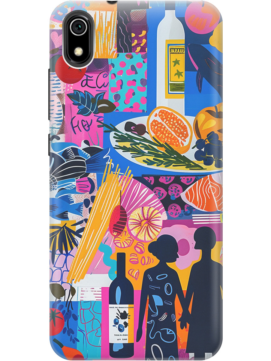 Силиконовый чехол на Xiaomi Redmi 7A с принтом "Гастрономический коллаж", Синий;прозрачный;розовый, 721424851
Силиконовый чехол на Xiaomi Redmi 7A с принтом "Гастрономический коллаж", Синий;прозрачный;розовый, 721424851