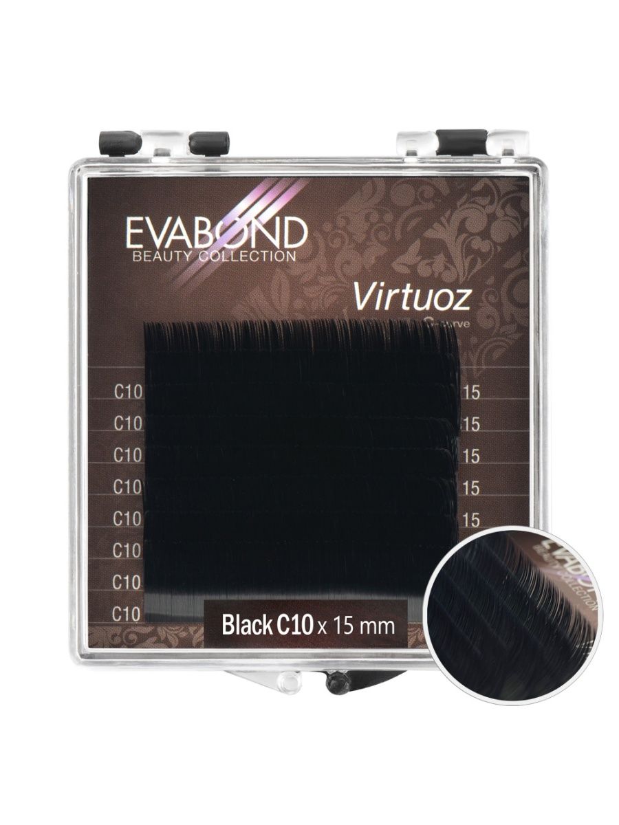 Ресницы Virtuoz 8 линий однолинейные EVABOND Р740-08 701-10-15 Изгиб C диаметр 010 15мм, Черный, IR-4680379062456
Ресницы Virtuoz 8 линий однолинейные EVABOND Р740-08 701-10-15 Изгиб C диаметр 010 15мм, Черный, IR-4680379062456