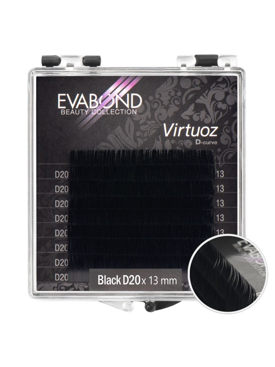 Ресницы Virtuoz 8 линий однолинейные EVABOND Р740-08 702-20-13 Изгиб D диаметр 020 13мм, Черный, IR-4680379063064
Ресницы Virtuoz 8 линий однолинейные EVABOND Р740-08 702-20-13 Изгиб D диаметр 020 13мм, Черный, IR-4680379063064