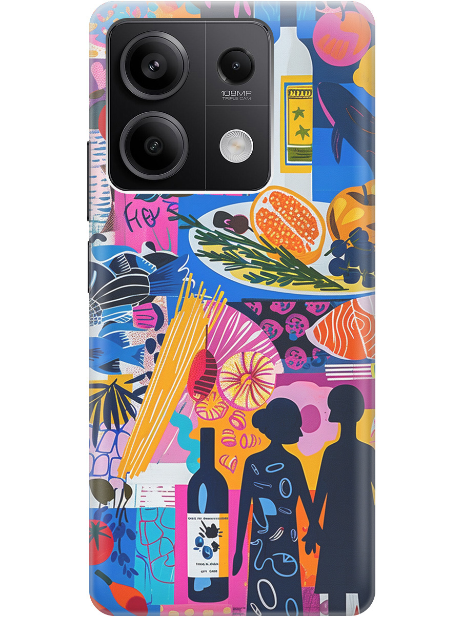 Силиконовый чехол на Xiaomi Redmi Note 13 5g с принтом "Гастрономический коллаж", Синий;прозрачный;розовый, 776587051
Силиконовый чехол на Xiaomi Redmi Note 13 5g с принтом "Гастрономический коллаж", Синий;прозрачный;розовый, 776587051